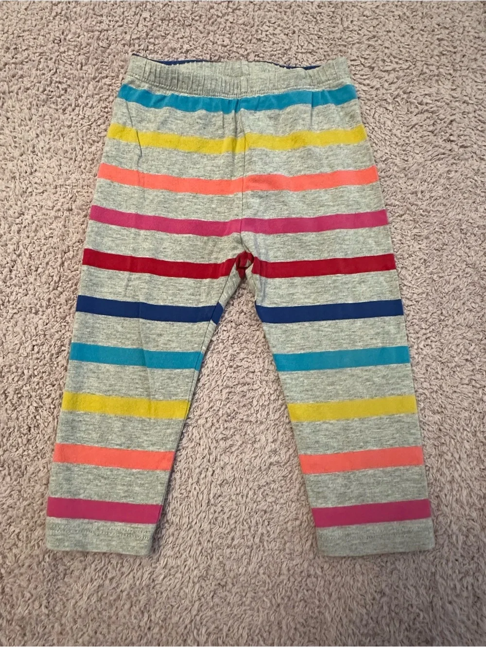 🌸 Baby Gap 12-18M Leggings Bundle of 4 | Floral Stripe Solids